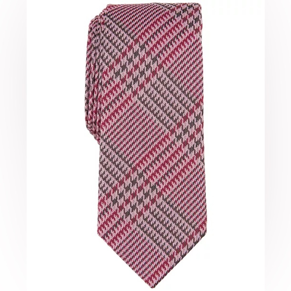 Bar III Men's Meadow Plaid Tie
